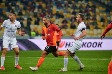 KYIV, UKRAINE - 25 Şubat 2021: Marlos UEFA Avrupa Ligi FC Shakhtar - Maccabi Tel Aviv FC