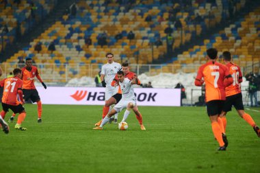 KYIV, UKRAINE - 25 Şubat 2021 UEFA Avrupa Ligi FC Shakhtar - Maccabi Tel Aviv FC