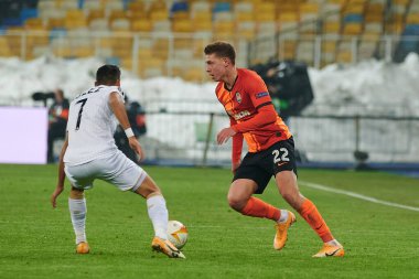 KYIV, UKRAINE - 25 Şubat 2021: UEFA Avrupa Ligi FC Shakhtar - Maccabi Tel Aviv FC