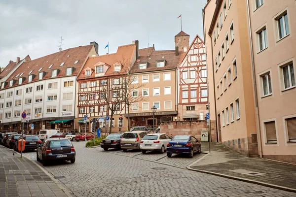 Nővér Németország November 2017 Városi Élet Bajor Franconia Város Építészete — Stock Fotó