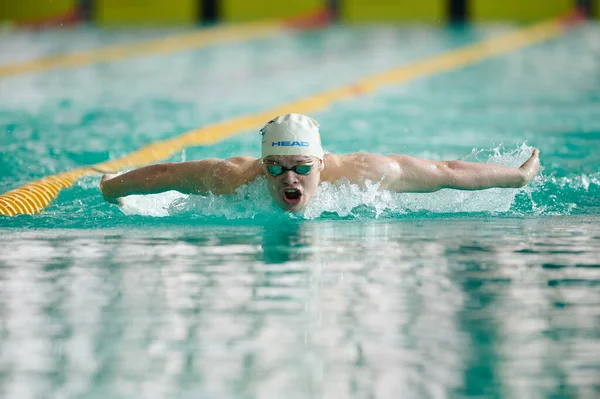 Kharkiv Ucrânia Março 2021 Campeonato Inverno Ucrânia Natação — Fotografia de Stock