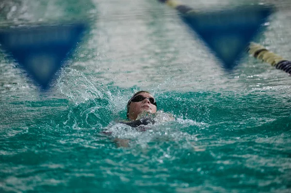 Kharkiv Ucrânia Março 2021 Campeonato Inverno Ucrânia Natação — Fotografia de Stock