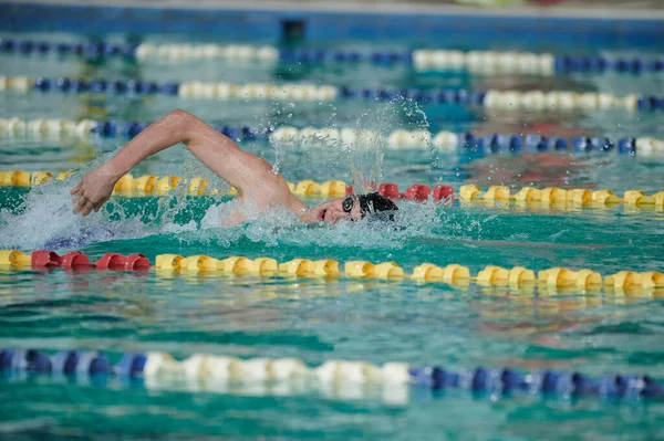 Kharkiv Ucrânia Março 2021 Campeonato Inverno Ucrânia Natação — Fotografia de Stock