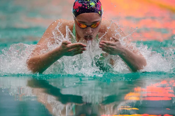 Kharkiv Ucrânia Março 2021 Campeonato Inverno Ucrânia Natação — Fotografia de Stock