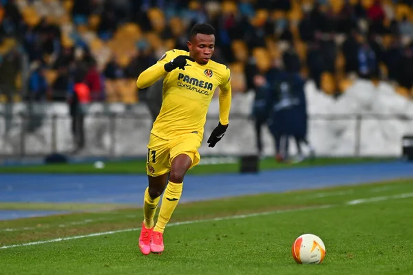 Kyiv Ukraine March 2021 Midfielder Samu Chukwuezeduring Match Uefa Europa — Stock Photo, Image