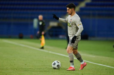 KHARKIV, UKRAINE - 21 Mart 2021: Orta saha Malikâne Süleyman (19) Ukrayna Premiere Ligi, FC Lviv vs FC Shakhtar Donetsk