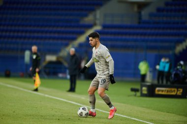 KHARKIV, UKRAINE - 21 Mart 2021: Orta saha Malikâne Süleyman (19) Ukrayna Premiere Ligi, FC Lviv vs FC Shakhtar Donetsk