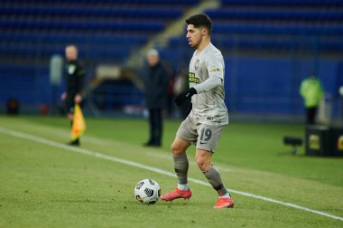 KHARKIV, UKRAINE - 21 Mart 2021: Orta saha Malikâne Süleyman (19) Ukrayna Premiere Ligi, FC Lviv vs FC Shakhtar Donetsk