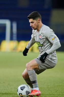 KHARKIV, UKRAINE - 21 Mart 2021: Orta saha Malikâne Süleyman (19) Ukrayna Premiere Ligi, FC Lviv vs FC Shakhtar Donetsk