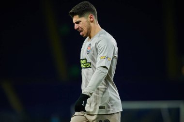 KHARKIV, UKRAINE - 21 Mart 2021: Orta saha Malikâne Süleyman (19) Ukrayna Premiere Ligi, FC Lviv vs FC Shakhtar Donetsk