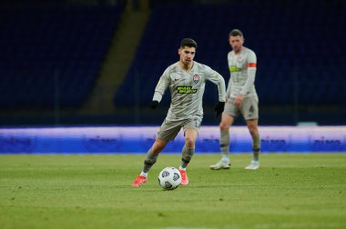 KHARKIV, UKRAINE - 21 Mart 2021: Orta saha Malikâne Süleyman (19) Ukrayna Premiere Ligi, FC Lviv vs FC Shakhtar Donetsk