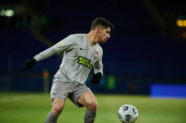 KHARKIV, UKRAINE - 21 Mart 2021: Orta saha Malikâne Süleyman (19) Ukrayna Premiere Ligi, FC Lviv vs FC Shakhtar Donetsk