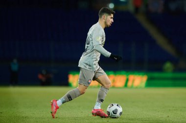 KHARKIV, UKRAINE - 21 Mart 2021: Orta saha Malikâne Süleyman (19) Ukrayna Premiere Ligi, FC Lviv vs FC Shakhtar Donetsk