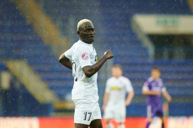 KHARKIV, UKRAINE - 18 Nisan 2021: Ukrayna Premiere Ligi FC Mariupol-FC Olimpiyat karşılaşması
