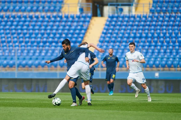 Kharkiv Ucrania Abril 2021 Tarifas Bahlouli Durante Partido Ucrania Liga — Foto de Stock