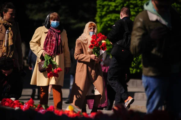 Kyiv Ukraine May 2015 胜利日The Victory Day 胜利公园The Victory Park — 图库照片