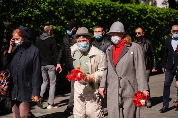 Kyiv Ukraine Maja 2015 Dzień Zwycięstwa Park Zwycięstwa Obchody Rocznicy — Zdjęcie stockowe