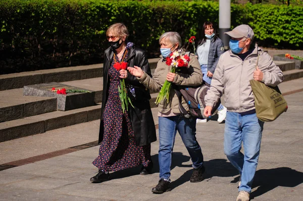 Kyiv Ukraine May 2015 胜利日The Victory Day 胜利公园The Victory Park — 图库照片