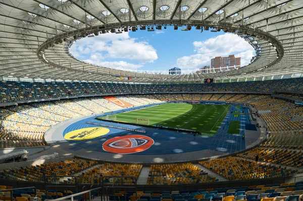 Kyiv Ukraine Mayıs 2021 Ulusal Olimpiyat Ukrayna Premiere Ligi Futbol — Stok fotoğraf