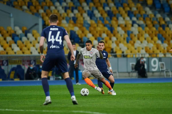 Kyiv Ucrânia Maio 2021 Defensor Dodo Jogo Futebol Liga Premiere — Fotografia de Stock