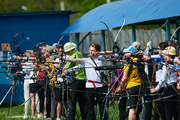 Kharkiv Ukraine Mai 2021 Internationale Bogenschießwettbewerbe Cup Des Bürgermeisters Von — Stockfoto