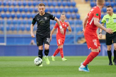 KHARKIV, UKRAINE - 16 Mayıs 2021: PFL Metalist 1925-Veres futbol karşılaşması