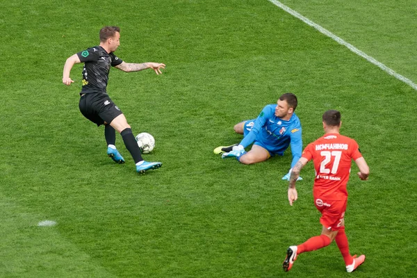 Kharkiv Ucraina Maggio 2021 Partita Calcio Del Pfl Metalist 1925 — Foto Stock