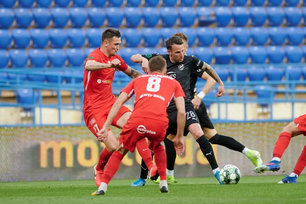 Kharkiv Ukraine Maj 2021 Mecz Piłki Nożnej Pfl Metalist 1925 — Zdjęcie stockowe