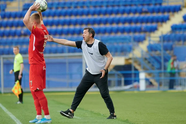 Kharkiv Ukrajina Května 2021 Fotbalový Zápas Pfl Metalista 1925 Veres — Stock fotografie