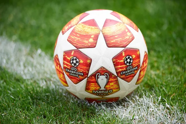 Kharkiv Ukraine May 2021 Adidas Ball Uefa Final Madrid 2019 — Stock Photo, Image