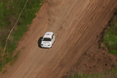 Kharkiv, Ukrayna - 21 Mayıs 2021: Oto yarışı Ukrayna Şampiyonası