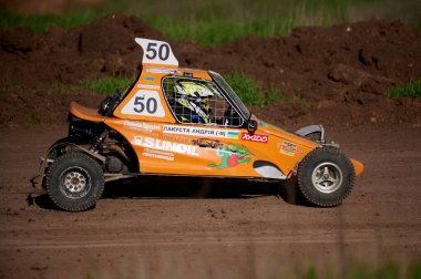 Kharkiv, Ukrayna - 21 Mayıs 2021: Oto yarışı Ukrayna Şampiyonası