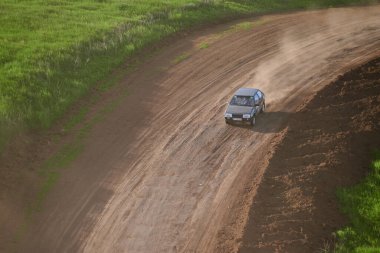 Kharkiv, Ukrayna - 21 Mayıs 2021: Oto yarışı Ukrayna Şampiyonası