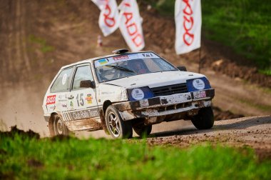 Kharkiv, Ukrayna - 21 Mayıs 2021: Oto yarışı Ukrayna Şampiyonası