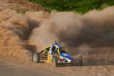 Kharkiv, Ukrayna - 21 Mayıs 2021: Oto yarışı Ukrayna Şampiyonası