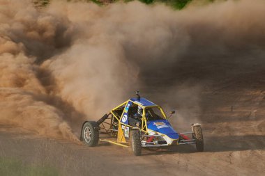 Kharkiv, Ukrayna - 21 Mayıs 2021: Oto yarışı Ukrayna Şampiyonası