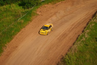 Kharkiv, Ukrayna - 21 Mayıs 2021: Oto yarışı Ukrayna Şampiyonası