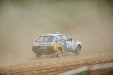 Kharkiv, Ukrayna - 22 Mayıs 2021: Ukrayna Otomobil Yarışı Şampiyonası