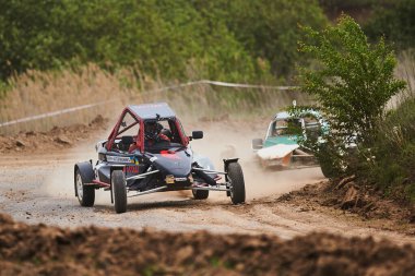 Kharkiv, Ukrayna - 22 Mayıs 2021: Ukrayna Otomobil Yarışı Şampiyonası