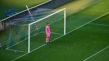 Kharkiv, Ukrayna - 29 Mayıs 2021: Ukraynalı PFL Metalisti 1925 Chornomorec 'e karşı