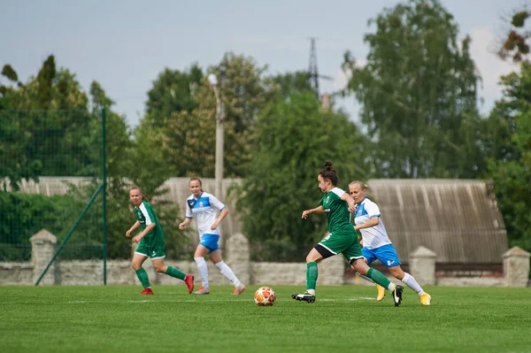 Kharkiv Ukraine May 2021 Woman Football Match Zhilstroi Karpaty 행사가 — 스톡 사진