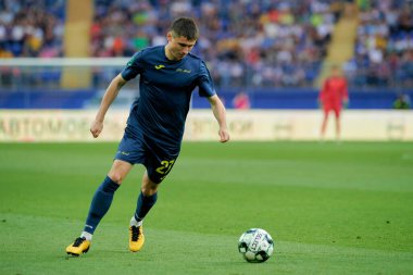 Kharkiv, Ukrayna - 29 Mayıs 2021: Ukrayna PFL FC Metal Krivbass 'a karşı futbol maçı