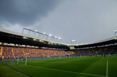 Kharkiv, Ukrayna - 29 Mayıs 2021: Ukrayna PFL FC Metal Krivbass 'a karşı futbol maçı