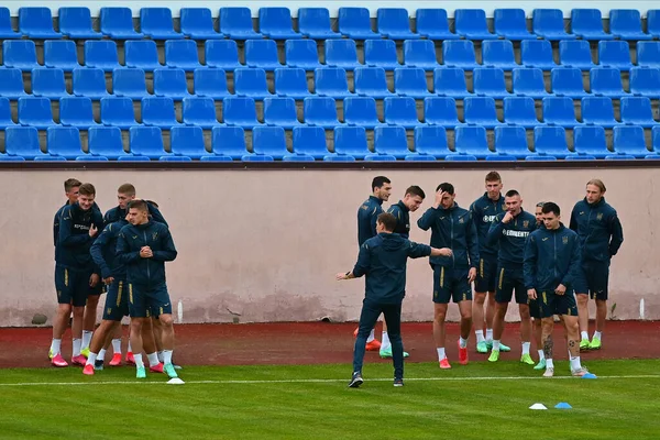 Kharkiv Ucrania Junio 2021 Entrenamiento Abierto Selección Nacional Ucrania Antes —  Fotos de Stock