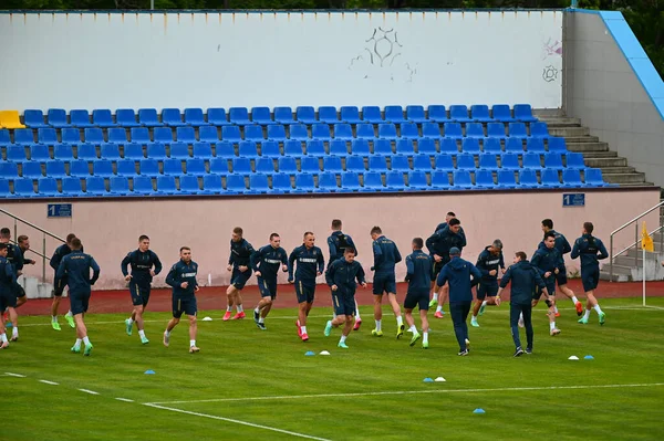 Kharkiv Ucrania Junio 2021 Entrenamiento Abierto Selección Nacional Ucrania Antes —  Fotos de Stock