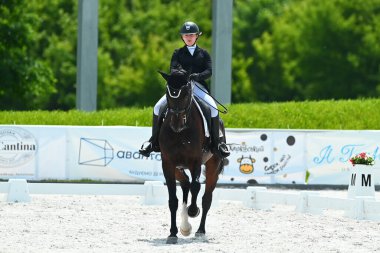 Kharkiv, Ukrayna - 4 Haziran 2021: Fei Dressage Dünya Kupası Kharkiv 2021