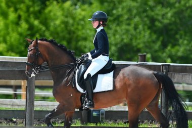 Kharkiv, Ukrayna - 4 Haziran 2021: Fei Dressage Dünya Kupası Kharkiv 2021