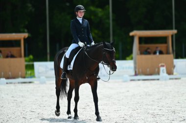 Kharkiv, Ukrayna - 4 Haziran 2021: Fei Dressage Dünya Kupası Kharkiv 2021