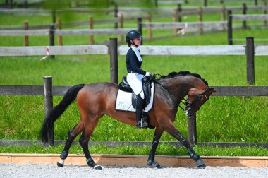 Kharkiv, Ukrayna - 4 Haziran 2021: Fei Dressage Dünya Kupası Kharkiv 2021