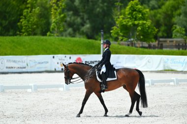 Kharkiv, Ukrayna - 4 Haziran 2021: Fei Dressage Dünya Kupası Kharkiv 2021